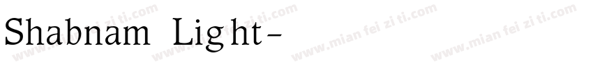 Shabnam Light字体转换